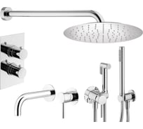Комплект смесителей для душа PLUMBERIA SELECTION IXO с гигиеническим душем, хром KITZXOT18QCR210