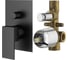 Комплект смесителей для душа PLUMBERIA SELECTION TAG с гигиеническим душем, черный матовый KITZTG15NO53 4