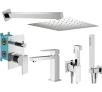 Комплект смесителей для душа PLUMBERIA SELECTION TAG с гигиеническим душем, хром KITZTG18CR53