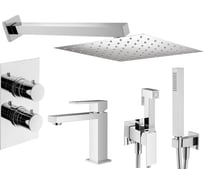 Комплект смесителей для душа PLUMBERIA SELECTION TAG с гигиеническим душем, хром KITZTGT18QCR53