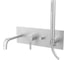 Смеситель для ванны встраиваемый Paffoni LIGHT Steel looking LIG001ST 1