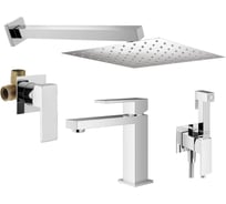 Комплект смесителей для душа PLUMBERIA SELECTION TAG с гигиеническим душем, хром KITZTG01CR53