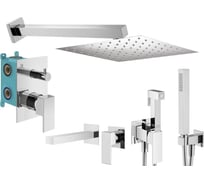 Комплект смесителей для душа PLUMBERIA SELECTION TAG с гигиеническим душем, хром KITZTG18CR220