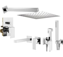 Комплект смесителей для душа PLUMBERIA SELECTION TAG с гигиеническим душем, хром KITZTG15CR220