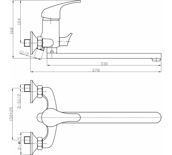 Смеситель для ванны DEVIDA ELRA DVL0323-03