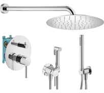 Комплект смесителей для душа PLUMBERIA SELECTION IXO с гигиеническим душем, хром KITZXO18CR