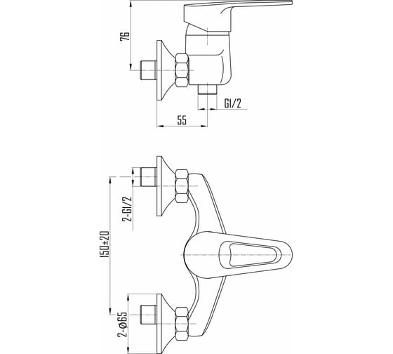 Смеситель для душа DEVIDA ERSA DVL0331-02