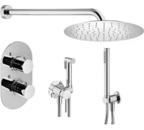 Комплект смесителей для душа PLUMBERIA SELECTION IXO с гигиеническим душем, хром KITZXOT18CR