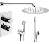 Комплект смесителей для душа PLUMBERIA SELECTION IXO с гигиеническим душем, хром KITZXOT18QCR