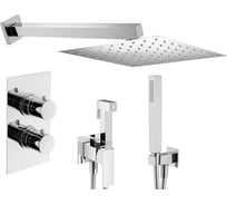 Комплект смесителей для душа PLUMBERIA SELECTION TAG с гигиеническим душем, хром KITZTGT18QCR
