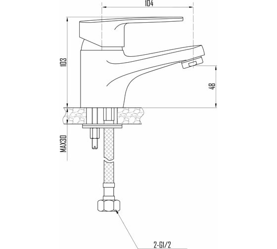 Смеситель для раковины DEVIDA ERSA DVL0341-02