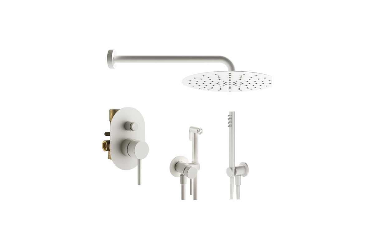 Комплект смесителей для душа PLUMBERIA SELECTION IXO с гигиеническим ...