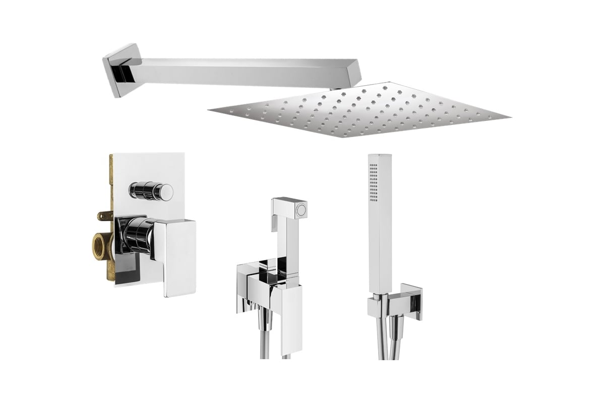 Комплект смесителей для душа PLUMBERIA SELECTION TAG с гигиеническим ...