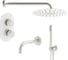 Комплект со смесителем для ванной PLUMBERIA SELECTION IXO белый матовый KITXOT19BO260KING 1