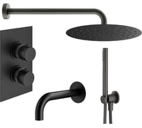 Комплект со смесителем для ванной PLUMBERIA SELECTION IXO черный матовый KITXOT19QNO260KING