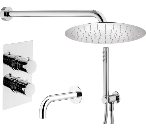Комплект со смесителем для ванной PLUMBERIA SELECTION IXO хром KITXOT19QCR260KING