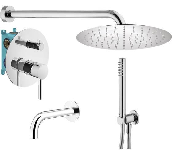 Комплект со смесителем для ванной PLUMBERIA SELECTION IXO хром KITXO19CR260 1