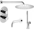 Комплект со смесителем для ванной PLUMBERIA SELECTION IXO хром KITXOT19CR60KING 1