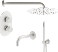 Комплект со смесителем для ванной PLUMBERIA SELECTION IXO белый матовый KITXOT19BO60KING