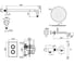 Комплект со смесителем для ванной PLUMBERIA SELECTION IXO хром KITXOT19QCR60KING 7
