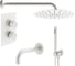 Комплект со смесителем для ванной PLUMBERIA SELECTION IXO белый матовый KITXOT19QBO60 1