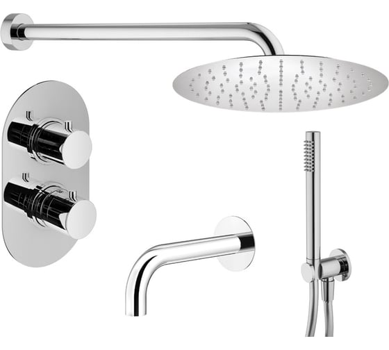 Комплект со смесителем для ванной PLUMBERIA SELECTION IXO хром KITXOT19CR60 1