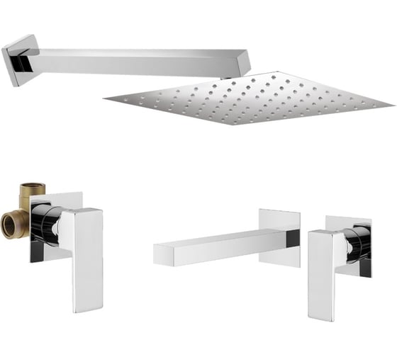 Комплект смесителей для душа PLUMBERIA SELECTION TAG хром KITTG01CR220