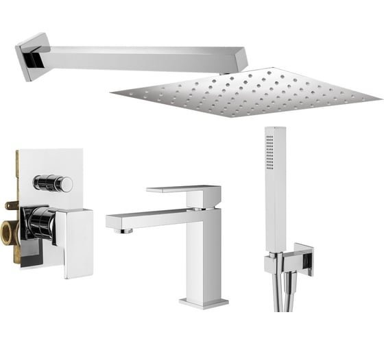 Комплект смесителей для душа PLUMBERIA SELECTION TAG хром KITTG15CR53