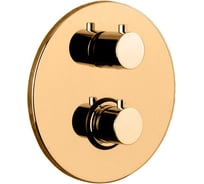 Смеситель для душа встраиваемый термостат Paffoni LIGHT золото медовое LIQ018HG