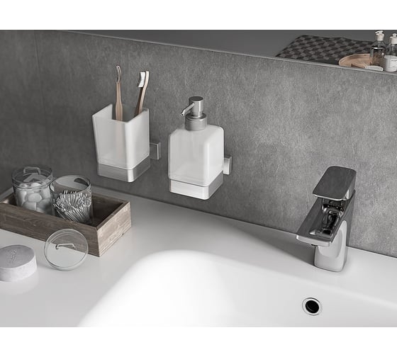 Дозатор для мыла INDA настенный, черный матовый LEA A18120NE21