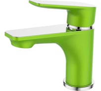 Смеситель для раковины DEVIDA VIVA-GRASS зеленый, на гайке DVS0843-11G