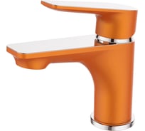 Смеситель для раковины DEVIDA VIVA-ORANGE оранжевый, на гайке DVS0843-11O
