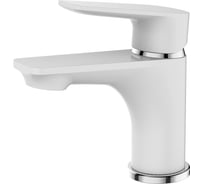 Смеситель для раковины DEVIDA VIVA-WHITE белый, на гайке DVS0843-11W