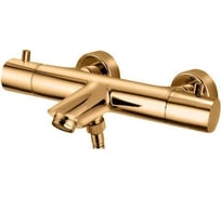 Смеситель для ванны Paffoni LIGHT термостатический, золото медовое LIQ022HG
