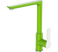 Смеситель для кухни DEVIDA ZUTTO-GRASS с боковой ручкой, на гайке, зеленый DVS1206-14G