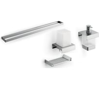 Модуль подвесной c рейлингом и аксессуарами для ванной INDA INDISSIMA BARRA брашир нержавеющая сталь 400C67MNS51N