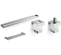 Модуль подвесной c рейлингом и аксессуарами для ванной INDA INDISSIMA BARRA брашир нержавеющая сталь 400CNS09N