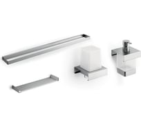 Модуль подвесной c рейлингом и аксессуарами для ванной INDA INDISSIMA BARRA брашир нержавеющая сталь 400C67MNS09N