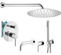 Комплект смесителей для душа PLUMBERIA SELECTION IXO хром KITXO18CR210