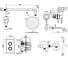 Комплект смесителей для душа PLUMBERIA SELECTION IXO белый матовый KITXOT18QBO210 7