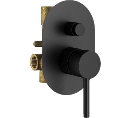 Комплект смесителей для душа PLUMBERIA SELECTION IXO черный матовый KITXO15NO210