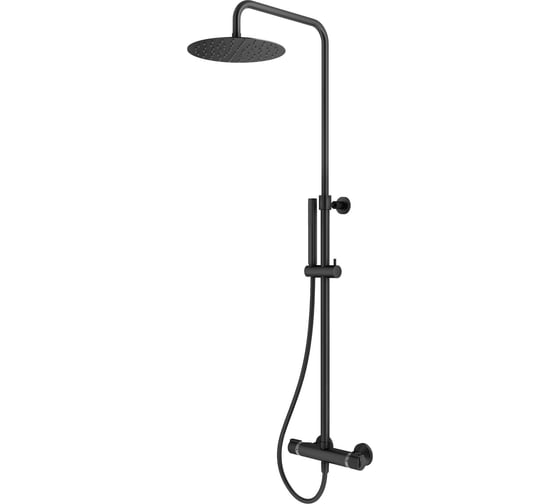 Комплект смесителей для душа PLUMBERIA SELECTION IXO черный матовый KITXO6302NO210