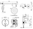 Комплект смесителей для душа PLUMBERIA SELECTION IXO брашированная медь KITXO18RS53 7