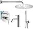 Комплект смесителей для душа PLUMBERIA SELECTION IXO хром KITXO18CR53 1