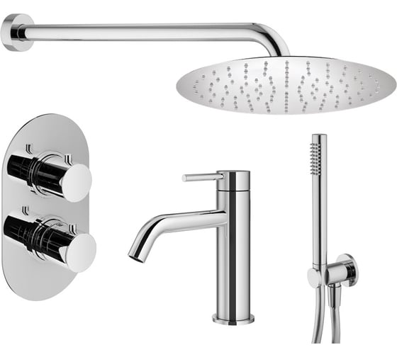 Комплект смесителей для душа PLUMBERIA SELECTION IXO хром KITXOT18CR53