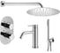 Комплект смесителей для душа PLUMBERIA SELECTION IXO хром KITXOT18CR53 1