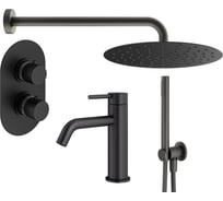 Комплект смесителей для душа PLUMBERIA SELECTION IXO черный матовый KITXOT18NO53 32126520