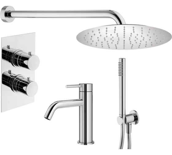 Комплект смесителей для душа PLUMBERIA SELECTION IXO хром KITXOT18QCR53