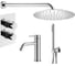 Комплект смесителей для душа PLUMBERIA SELECTION IXO хром KITXOT18QCR53 1