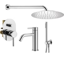 Комплект смесителей для душа PLUMBERIA SELECTION IXO хром KITXO15CR53 32125872